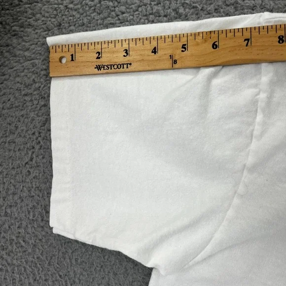 Vtg 90s Hanes 50th Anniv TOXX Member Print Adult XL White USA Single Stitch - Picture 10 of 15